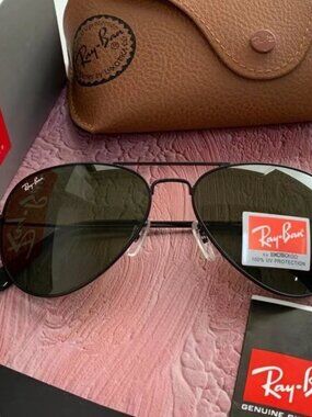 Ray-Ban 3025 Green Aviator Sunglasses 58mm